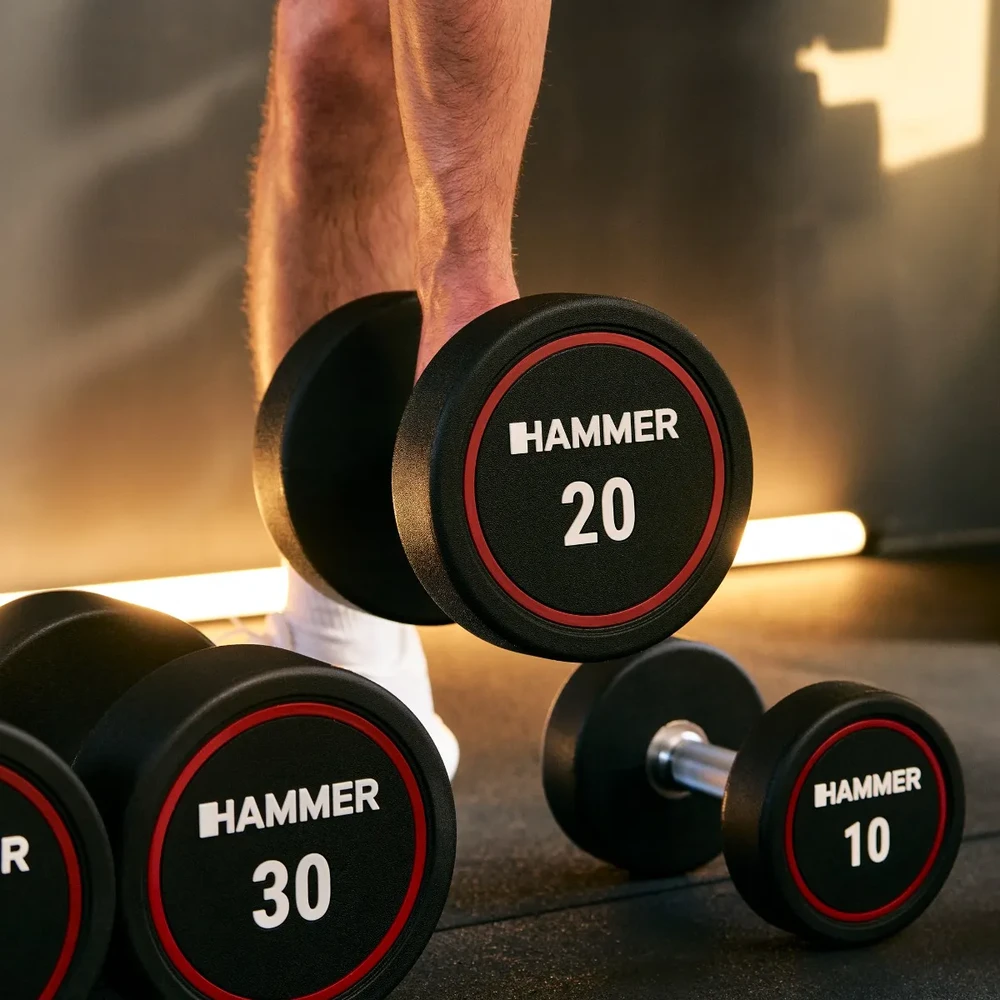 None HAMMER kompaktiškas hantelis PU 7,5kg