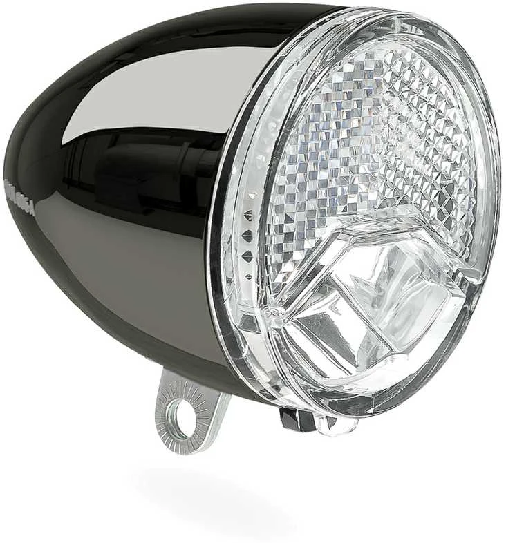 Priekinis žibintas AXA 606 E-BIKE6-48 VOLT 15 LUX DARK CHROME