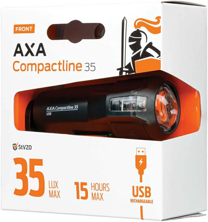 None Priekinis žibintas AXA COMPACT LINE BATTERY 35