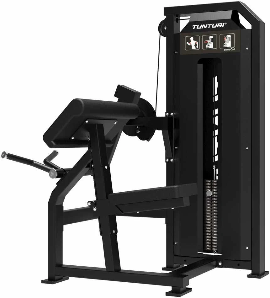 Jėgos staklės TUNTURI Platinum Bicep Curl Selectorized V-series
