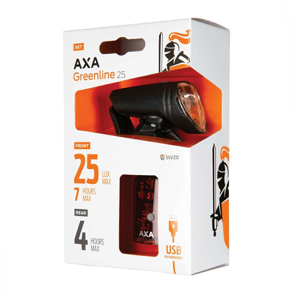 None Šviestuvų komplektas AXA GREENLINE25/SET/25LUX-1LED/USB/ON-OFF/CB