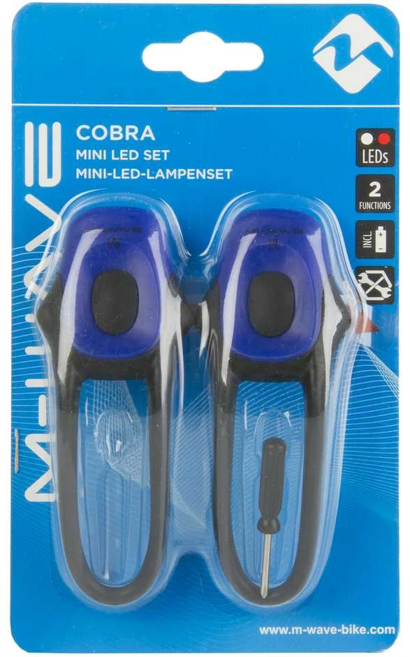 None Šviesų komplektas M-Wave Cobra, skirtingų spalvų