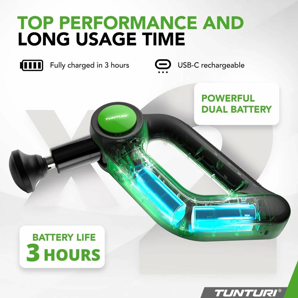 Masažuoklis Tunturi MG70 Massage Gun Pro