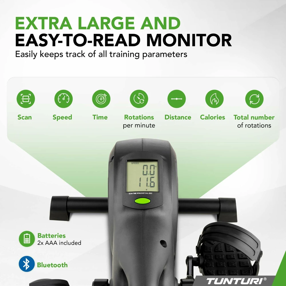 Dviratis treniruoklis Tunturi Cardio Fit M40 Minibike Magnetic + App