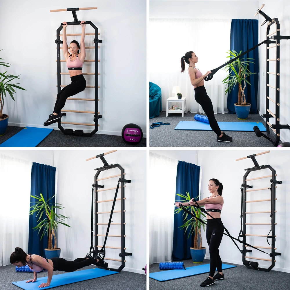 Daugiafunkcės gimnastikos kopėtėlės HMS DW2708