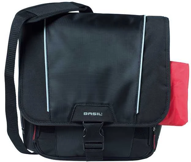 Basil SPORT DESIGN COMMUTER BAG vienvietis miesto krepšys 18L, tvirtinamas ant kablio, juodas (BAS-17580)