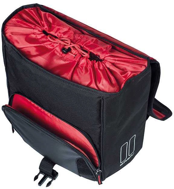 Basil SPORT DESIGN COMMUTER BAG vienvietis miesto krepšys 18L, tvirtinamas ant kablio, juodas (BAS-17580)