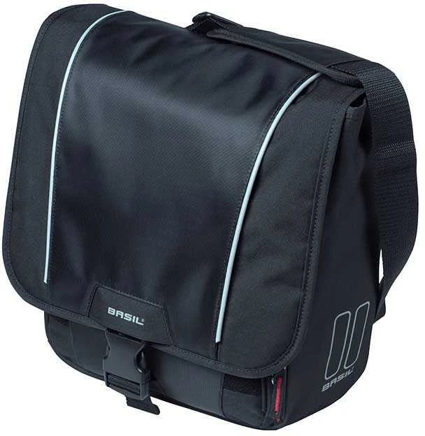 Basil SPORT DESIGN COMMUTER BAG vienvietis miesto krepšys 18L, tvirtinamas ant kablio, juodas (BAS-17580)