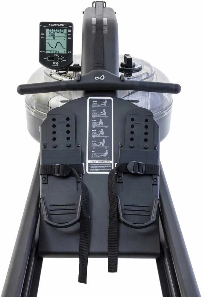 None Irklavimo treniruoklis TUNTURI Platinum RW30 Rower. By Fluid + App