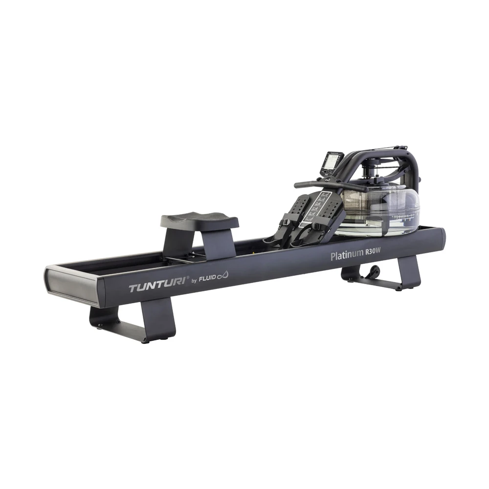 None Irklavimo treniruoklis TUNTURI Platinum RW30 Rower. By Fluid + App