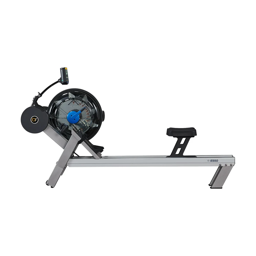 None Rowing ergometer TUNTURI Fluid Rower Evo E550 Side Tank Sidabrinis Bronze