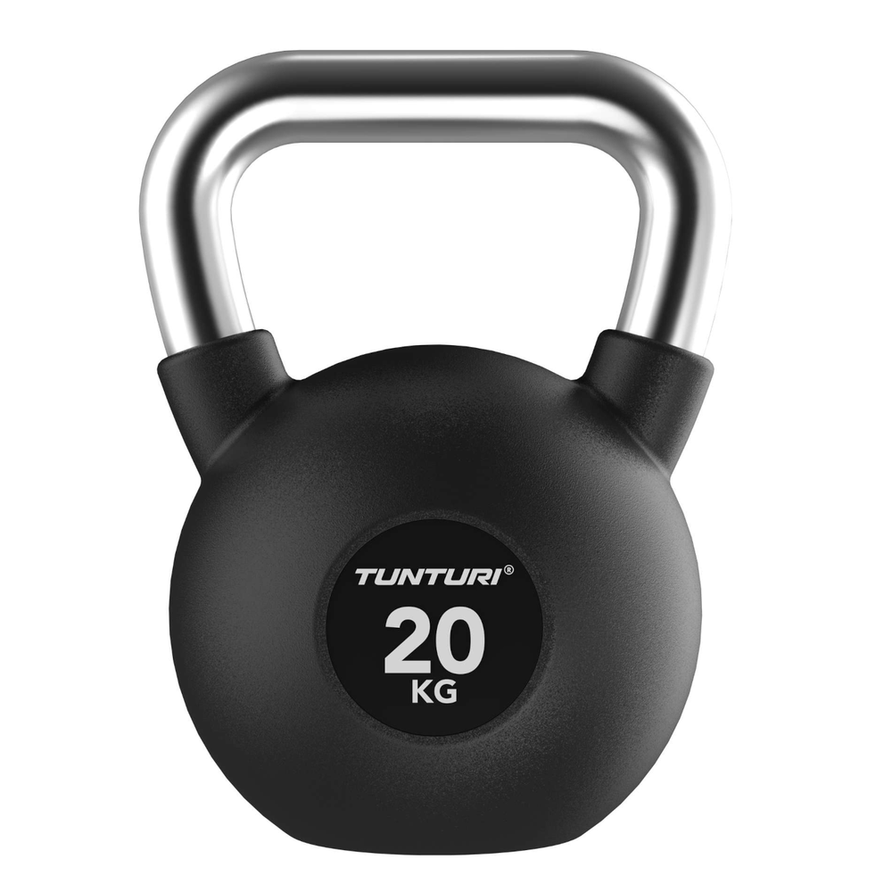 None Gumuotas svarstis Tunturi Platinum Rubber Kettlebell 4–32 kg (Svoris: 20 kg)