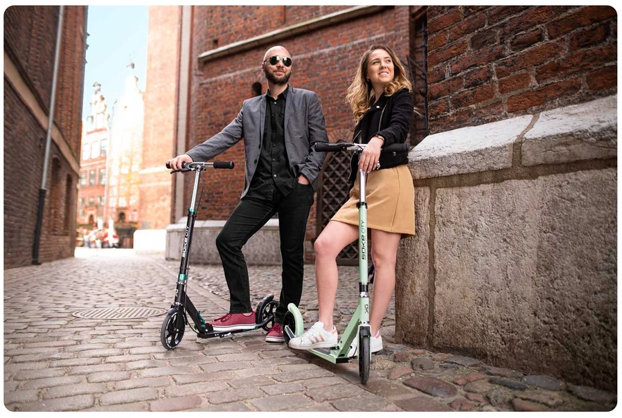 Žalias elektrinis paspirtukas Soke City