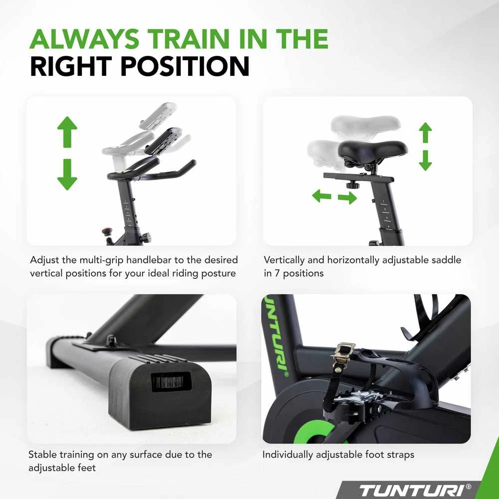 Dviratis treniruoklis TUNTURI Cardio Fit S20 Sprinter Bike + programėlė