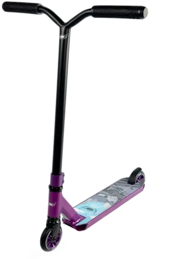Triukų paspirtukas FLYBY Lite V2 Complete Pro Scooter juodas/violetinis
