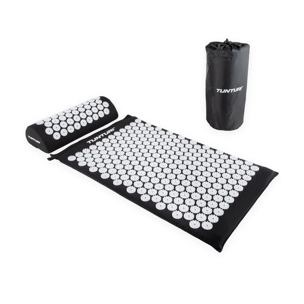 Kilimėlis TUNTURI ACUPRESSURE MAT AND PILLOW Juodas