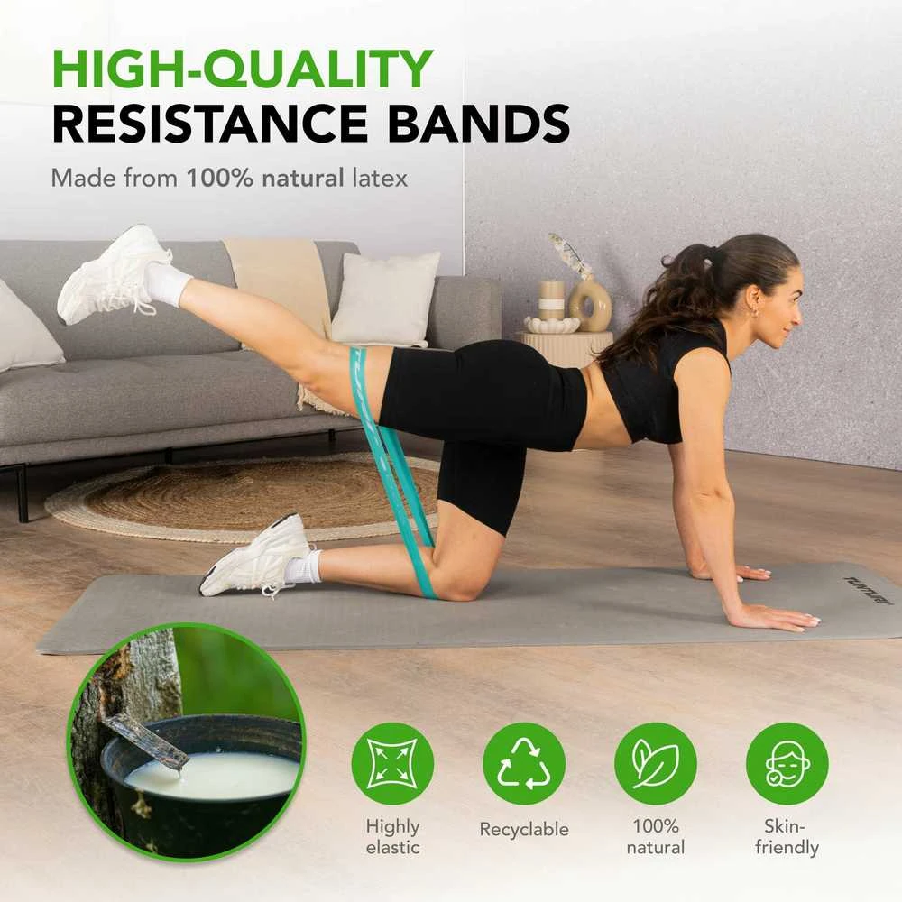 Elastinių pasipriešinimo juostų rinkinys TUNTURI Mini Resistance Band Set, 4 vnt.