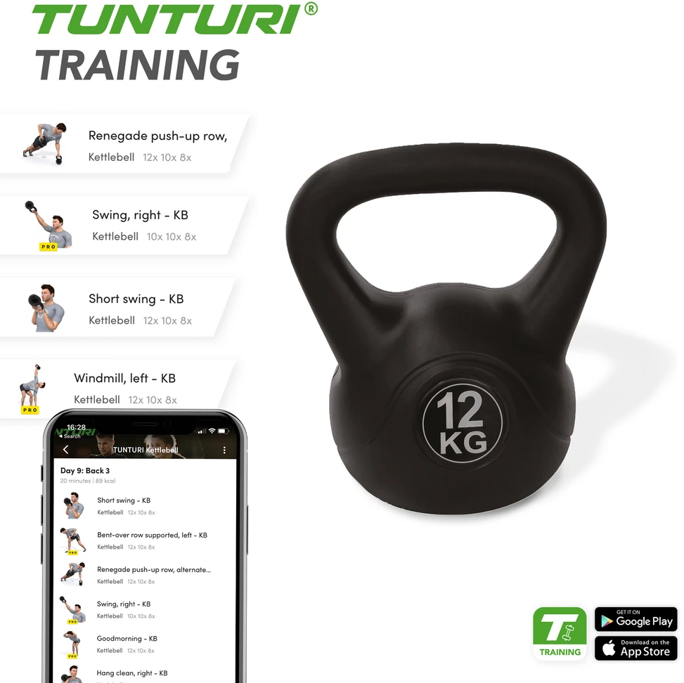 Svarstis Tunturi PE Kettlebell | Svoris: 12 kg