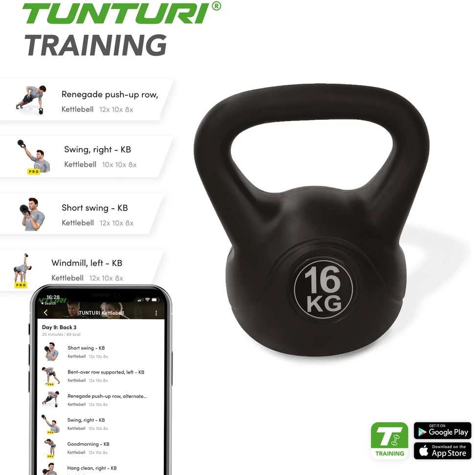 Svarstis Tunturi PE Kettlebell | Svoris: 16 kg