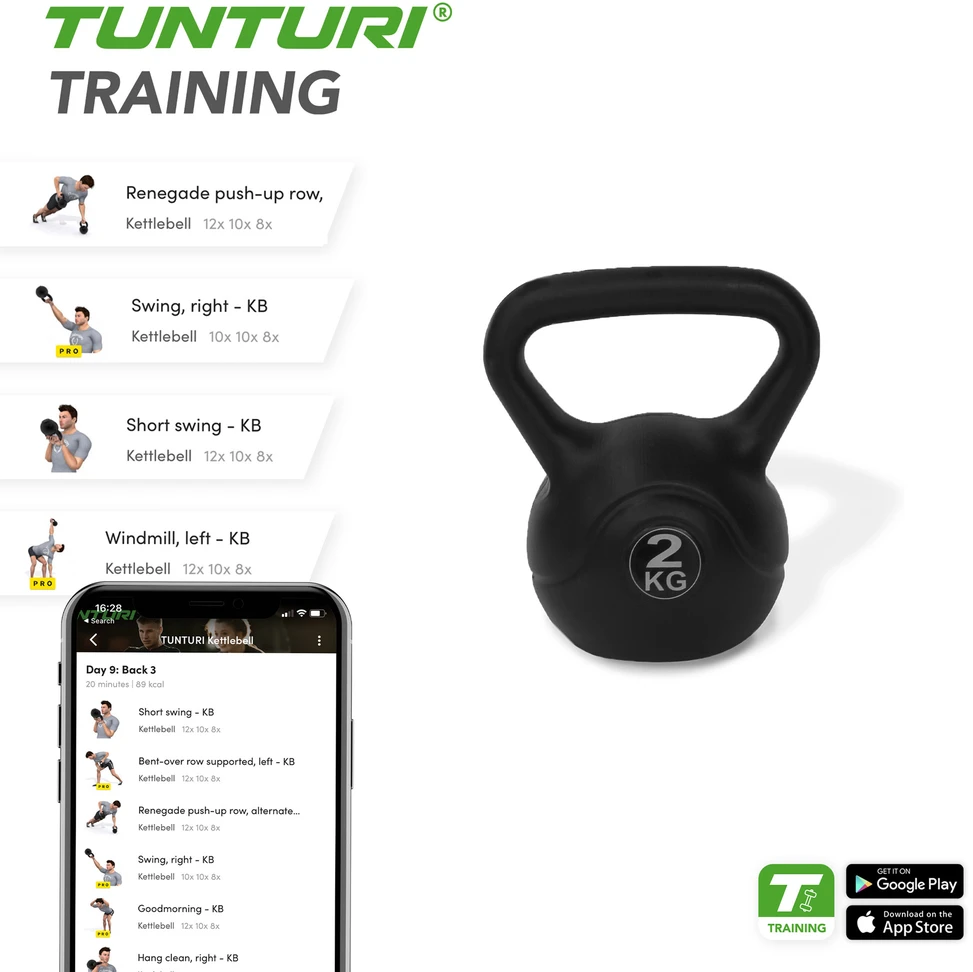 Svarstis Tunturi PE Kettlebell | Svoris: 2 kg