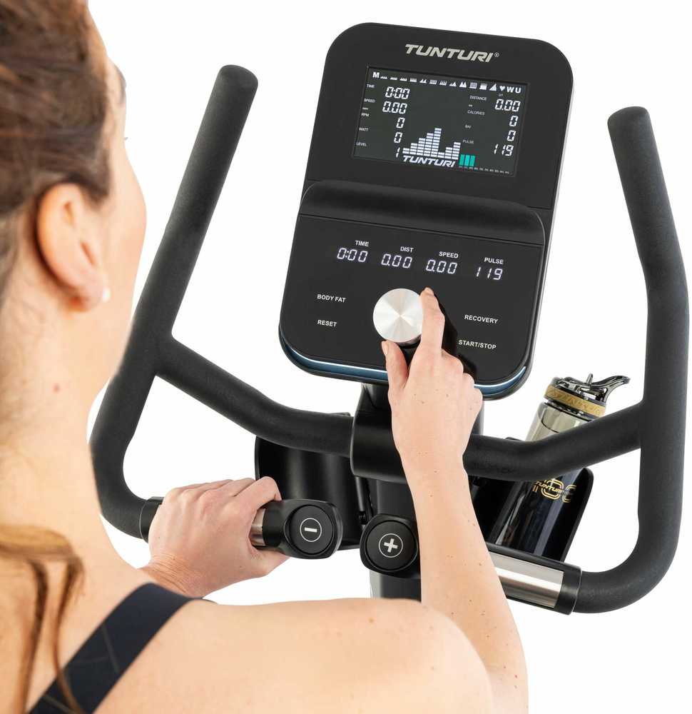 Dviratis treniruoklis TUNTURI PLATINUM UB30 UPRIGHT BIKE + App