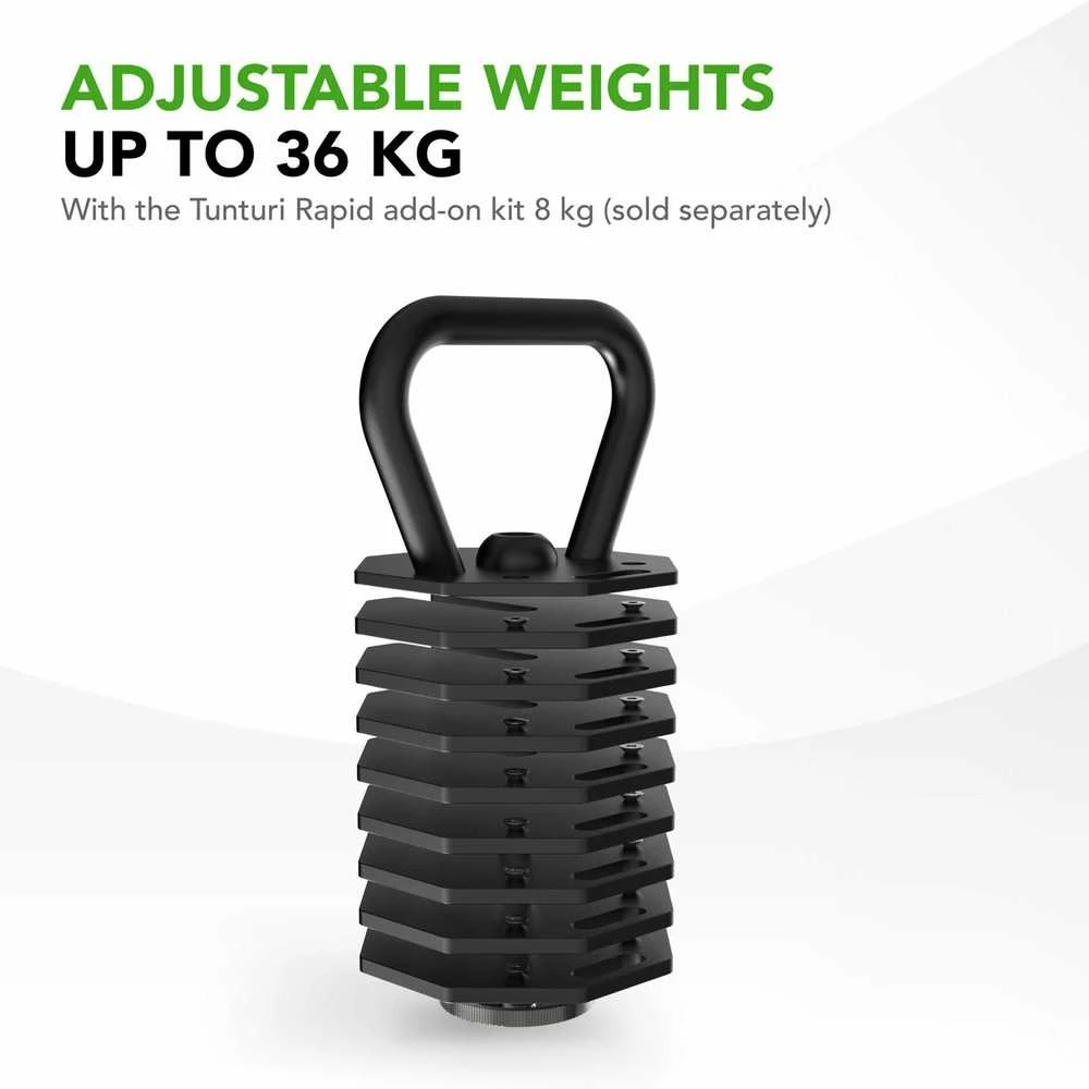 None Reguliuojamo svorio svarstis Tunturi Rapid Adjustable Kettlebell Handle 3,5kg