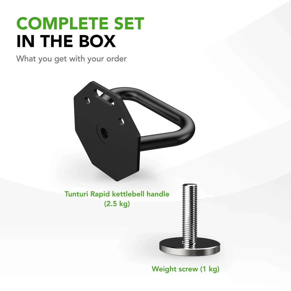 None Reguliuojamo svorio svarstis Tunturi Rapid Adjustable Kettlebell Handle 3,5kg