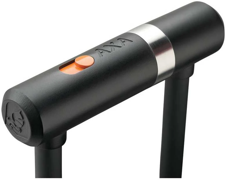 None U formos spyna AXA Newton Mini+Cable 100*8, su plieniniu lynu