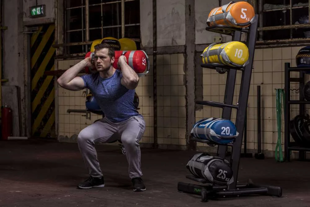 Jėgos maišas TUNTURI Strengthbag 5-25kg (Svoris: 15 kg)