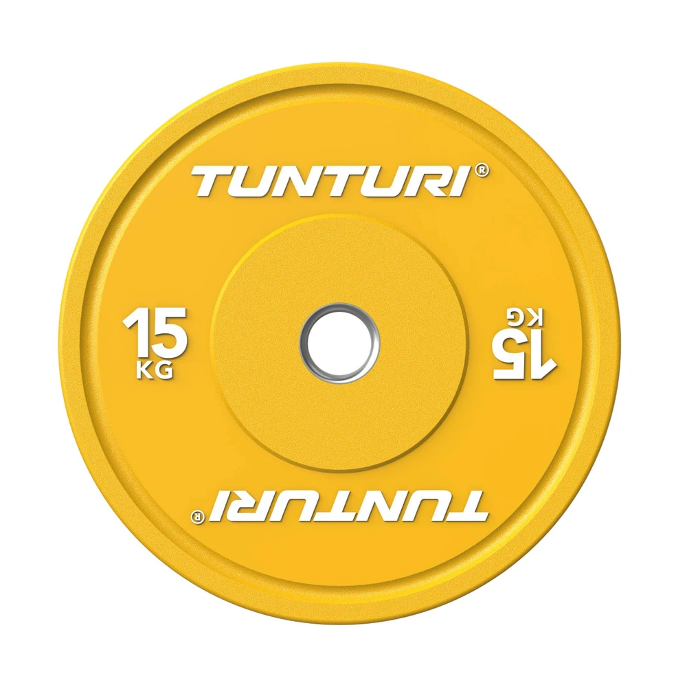 Svarmenys TUNTURI Platinum Bumper Plate Colour (5–25 kg) (Svoris: 15 kg)