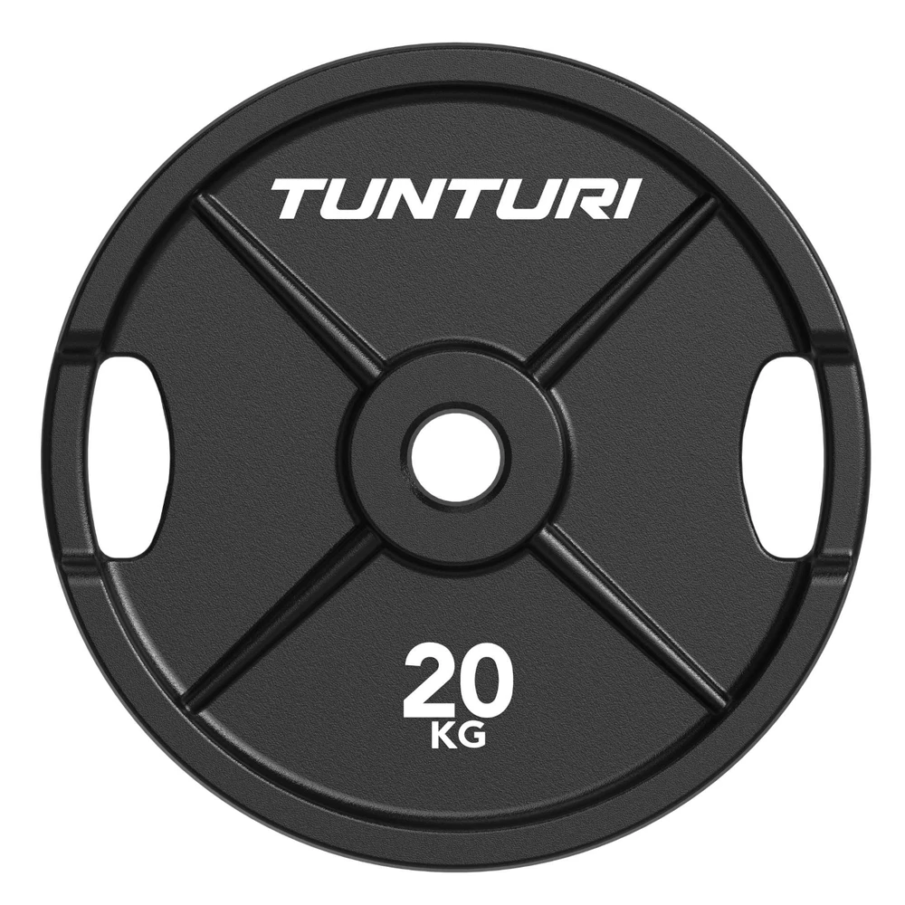 None Olimpiniai ketaus svarmenys TUNTURI Platinum 2,5–25 kg (Svoris: 20 kg)
