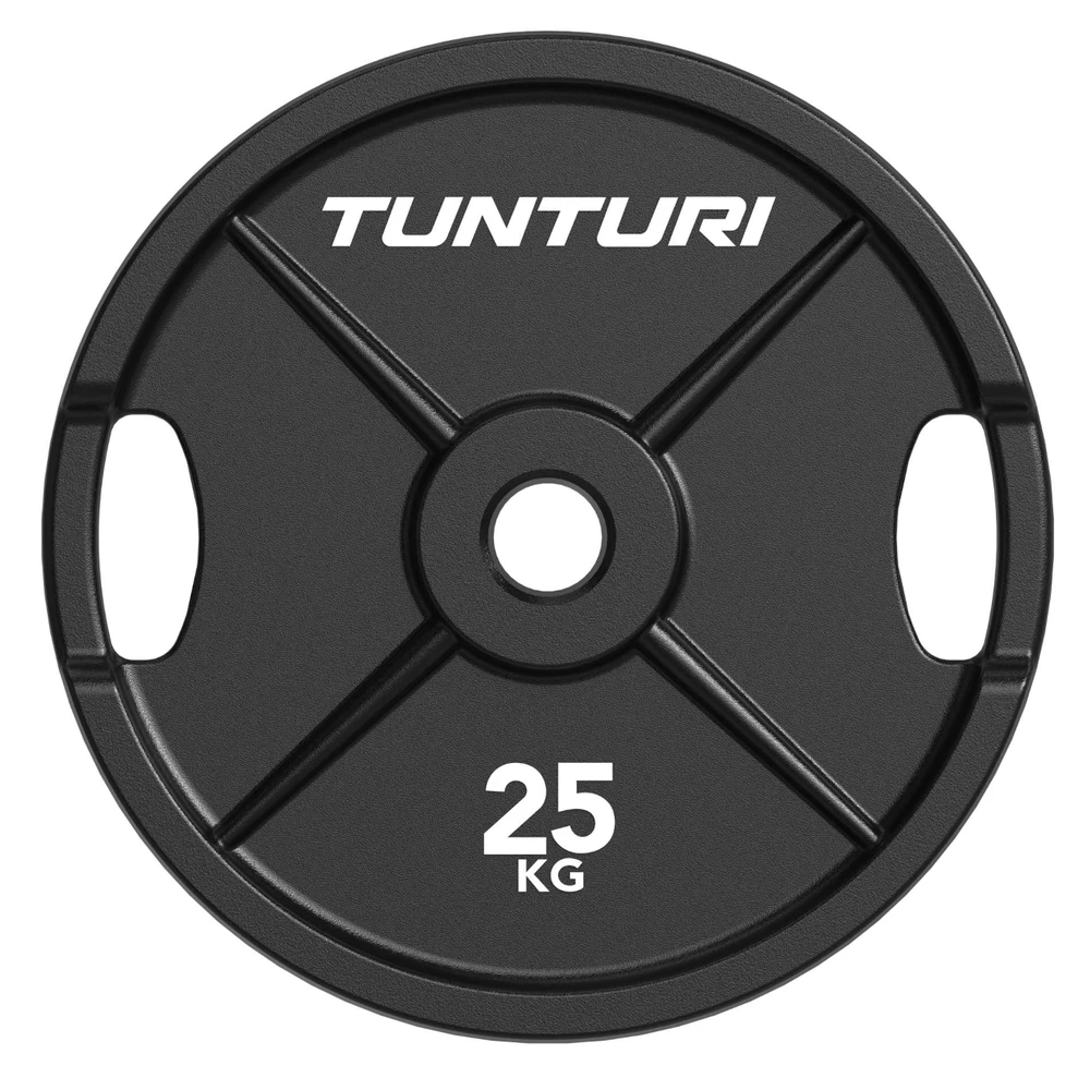 None Olimpiniai ketaus svarmenys TUNTURI Platinum 2,5–25 kg (Svoris: 25 kg)