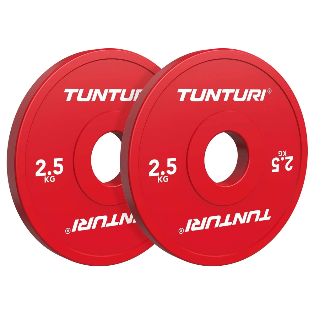 None Olimpiniai svarmenys TUNTURI Platinum Fractional Plates 0,5–2,5kg (Svoris: 2 x 2.5kg)