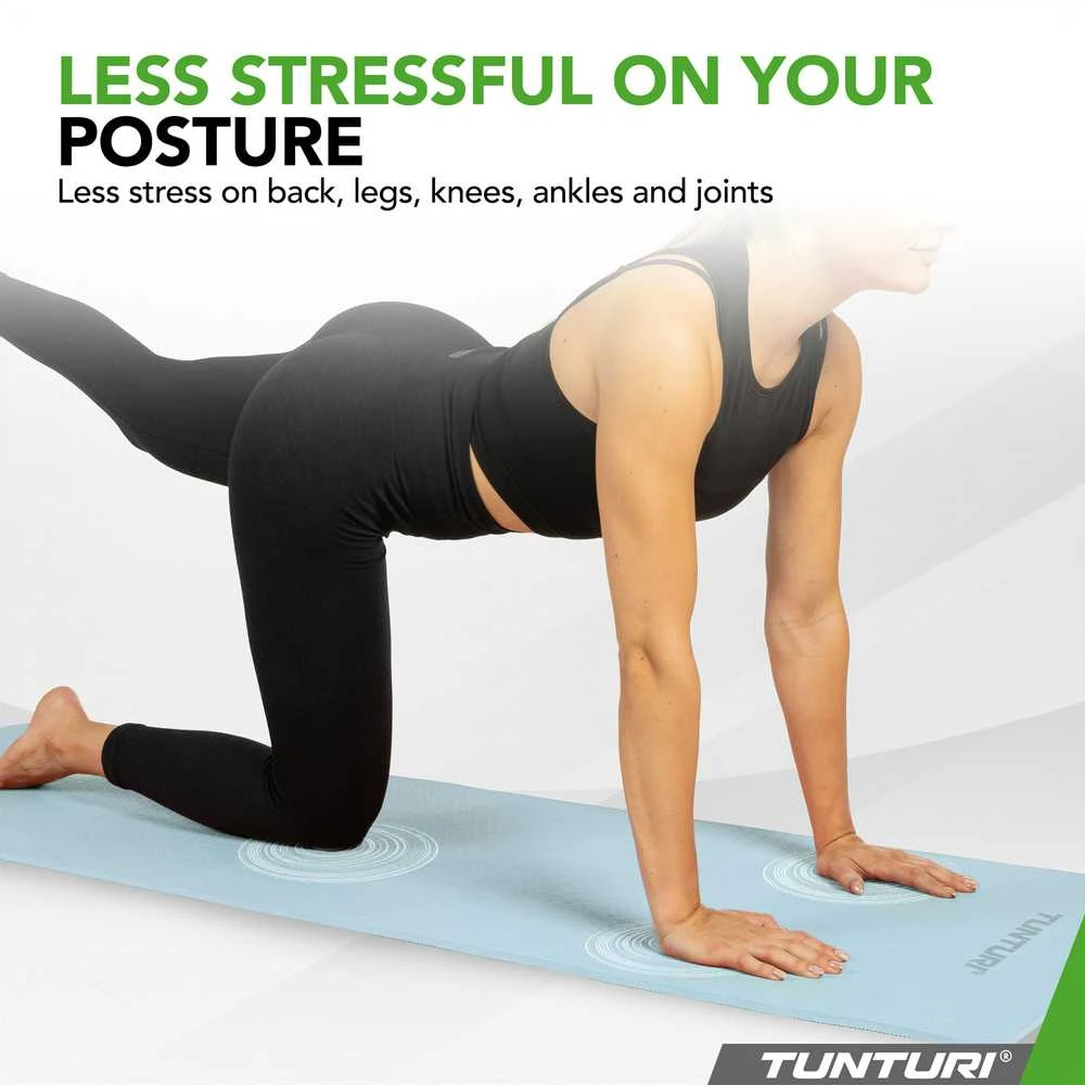 Jogos kilimėlis TUNTURI YOGA & FITNESS MAT, 8 mm, Žydras
