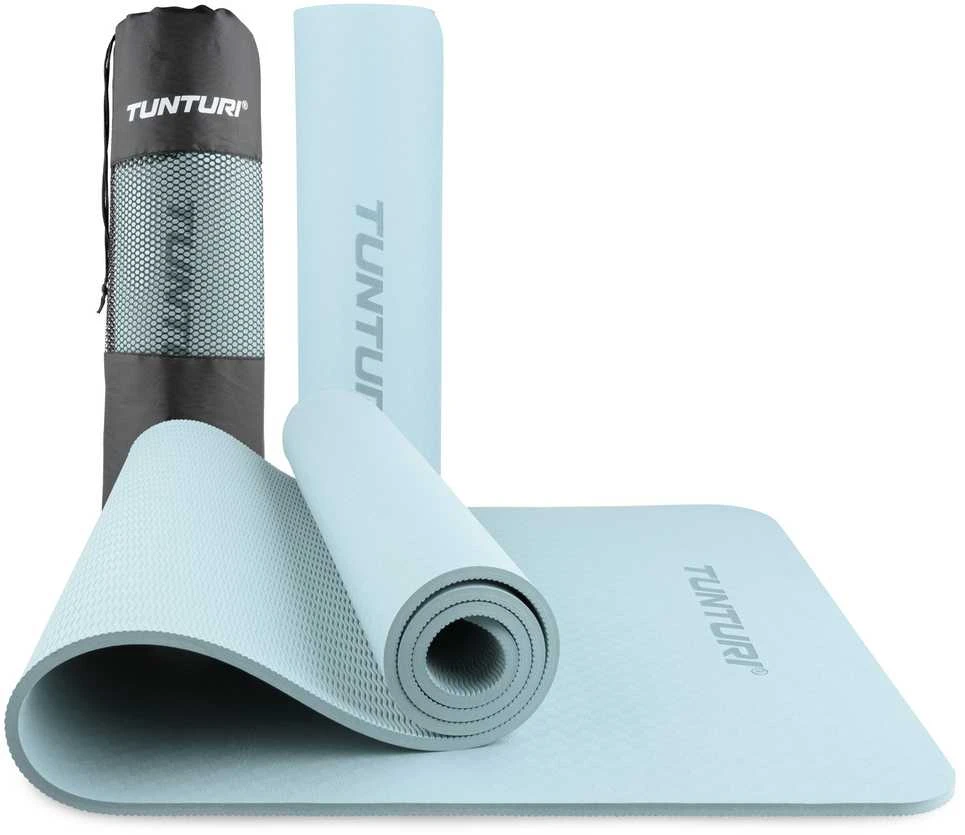 Jogos kilimėlis TUNTURI YOGA & FITNESS MAT, 8 mm, Žydras