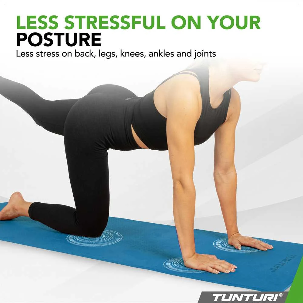 Jogos kilimėlis TUNTURI YOGA & FITNESS MAT, 8 mm, Mėlynas