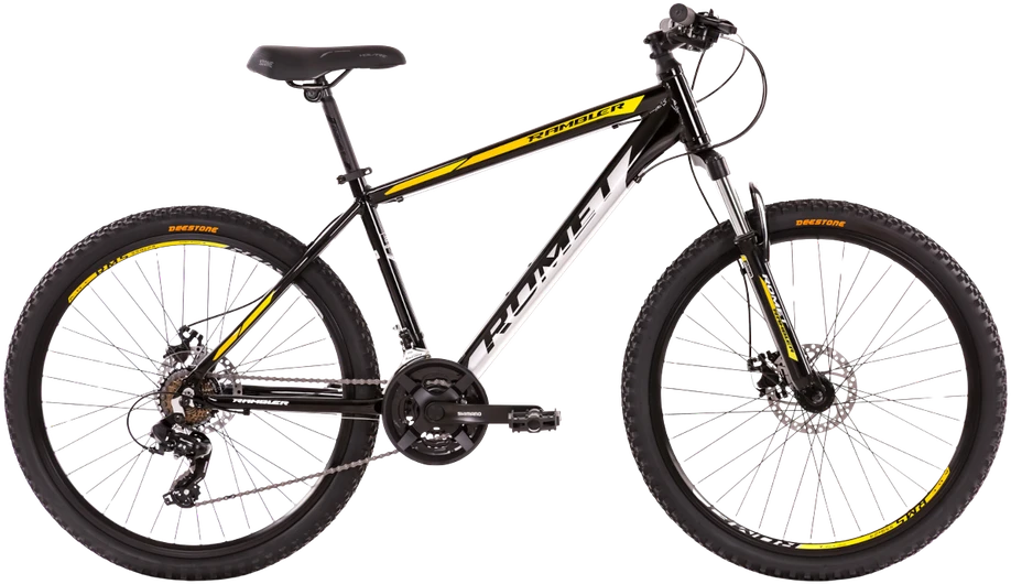 Vaikiškas dviratis ROMET Rambler R6.2, 26" 17" M, juodas-geltonas