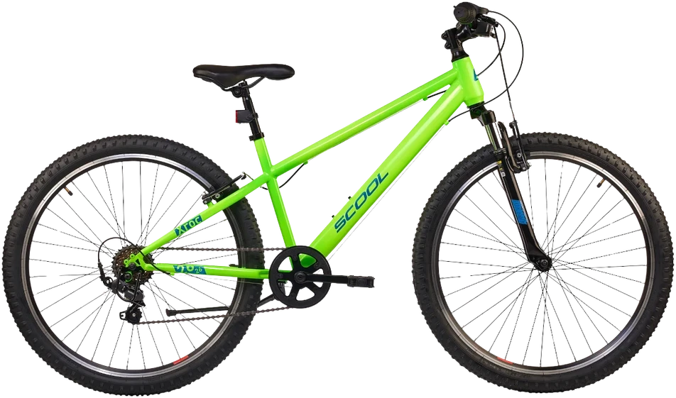 None Vaikiškas dviratis S'COOL Xroc, 26" Neon Žalias/Ocean