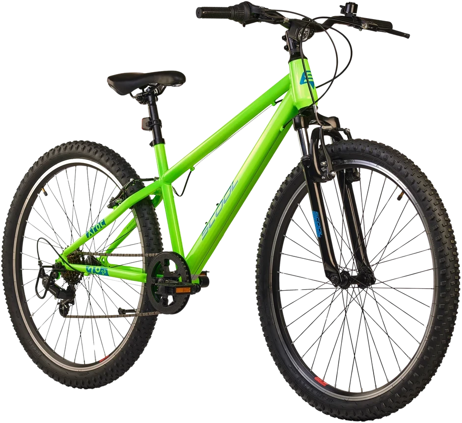 None Vaikiškas dviratis S'COOL Xroc, 26" Neon Žalias/Ocean