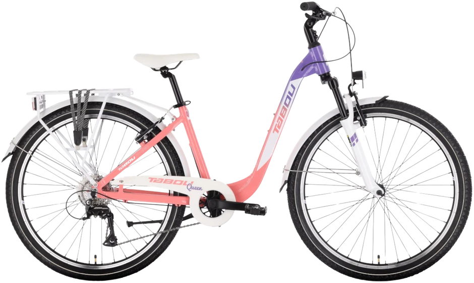 None Dviratis Tabou Queen 26 pink-baltas