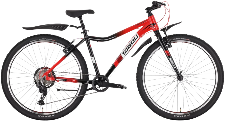 None Dviratis Tabou Venom Lite 27.5 red-juodas-17" (Dydis: 17")