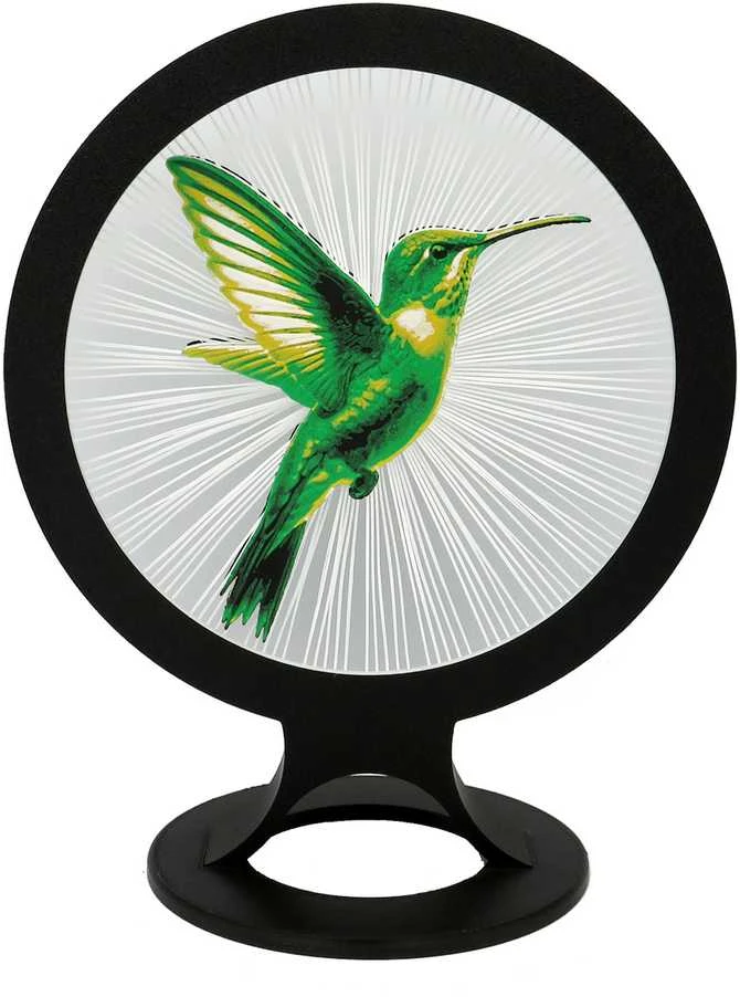 3D Gaminiai Stalinis LED šviestuvas Kolibris, apskritimo formos