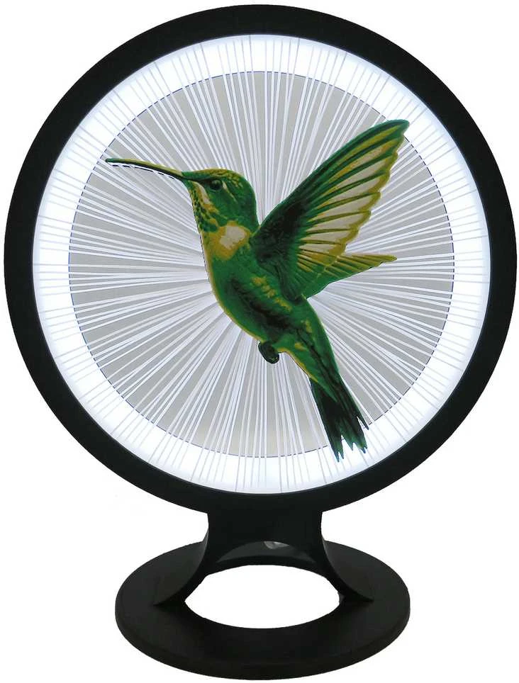 3D Gaminiai Stalinis LED šviestuvas Kolibris, apskritimo formos