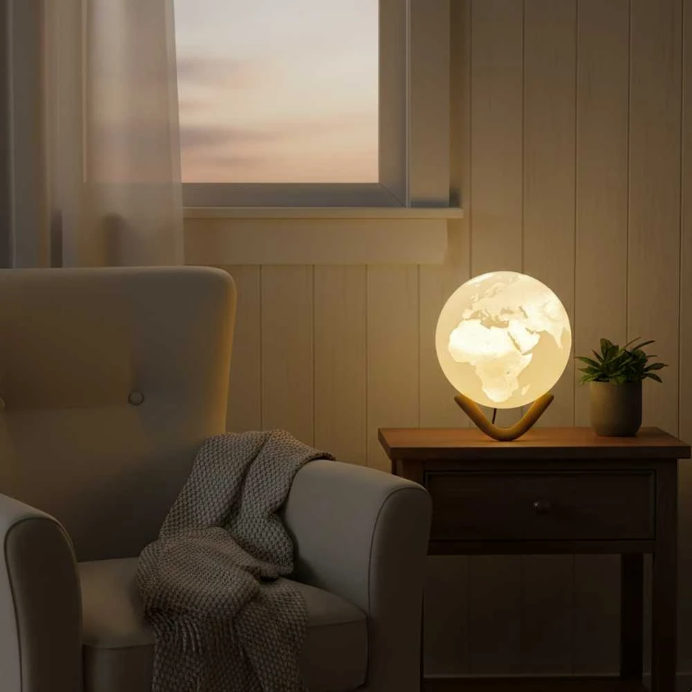 3D Gaminiai Stalinis LED šviestuvas Žemė, gaublys