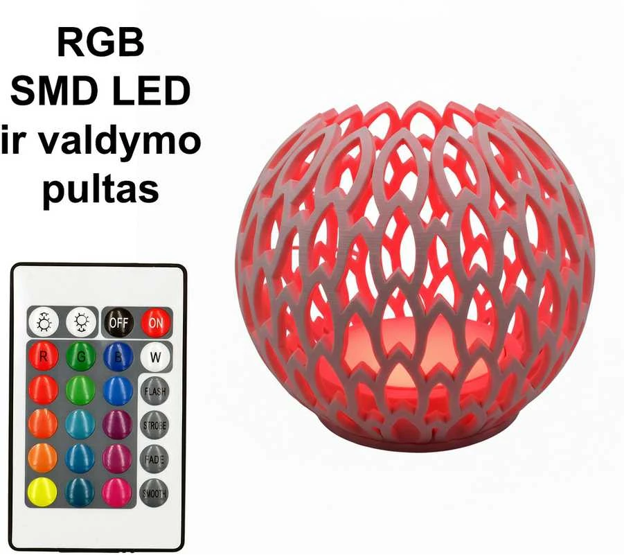 3D Gaminiai Stalinis LED šviestuvas Žiedas