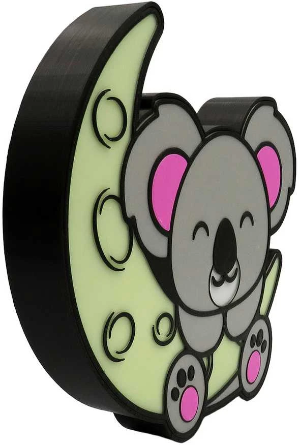 3D Gaminiai Vaikiškas LED šviestuvas Koala ir mėnulis