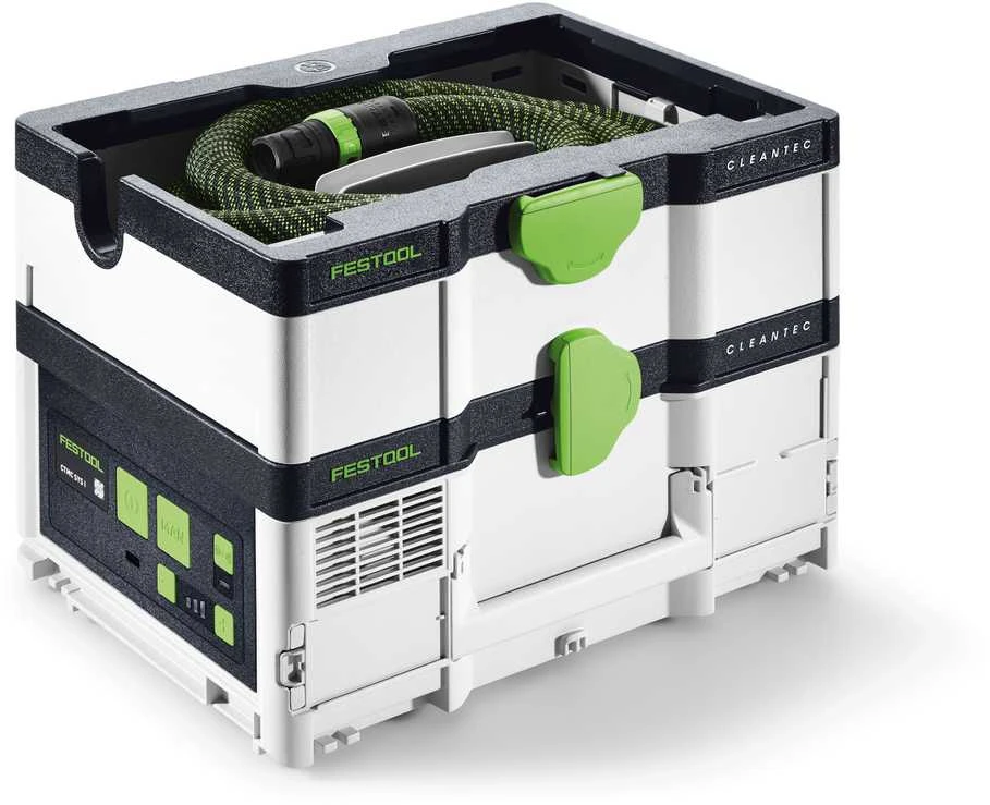 Akumuliatorinis dulkių siurblys Festool CLEANTEC CTMC SYS I-Basic; 18 V (be akumuliatoriaus ir pakrovėjo)