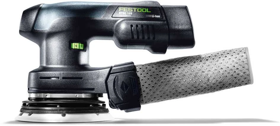 Ekscentrinis šlifuoklis Festool ETSC 125-Basic 18 V; (be akumuliatoriaus ir pakrovėjo)
