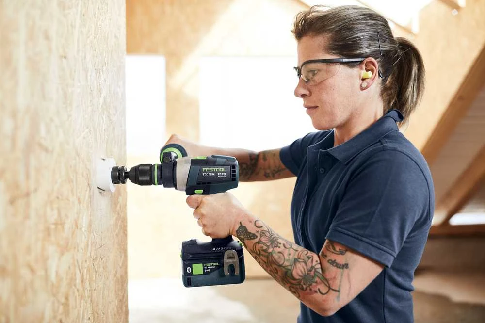 Akumuliatorinis suktuvas-gręžtuvas Festool TDC 18/4 I-Basic QUADRIVE; 18V (be akumuliatoriaus ir pakrovėjo)