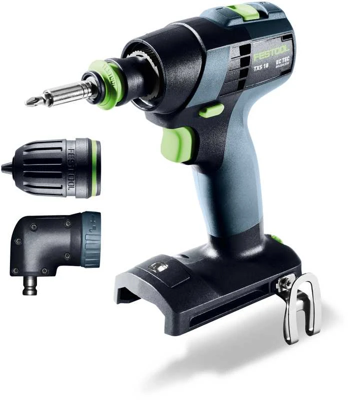 Akumuliatorinis smūginis suktuvas Festool TXS 18-Basic-Set; 18 V; (be akumuliatoriaus ir pakrovėjo)